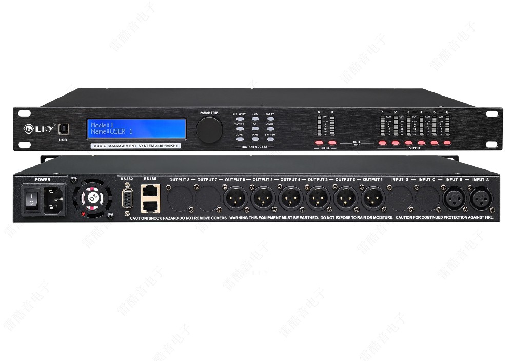 2进6出数字音频处理器 LK-206