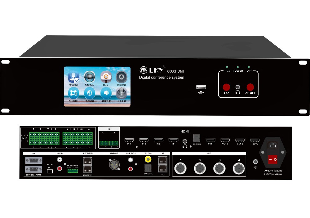 5G有线和无线会议主机视频版 LK-0600HDMI
