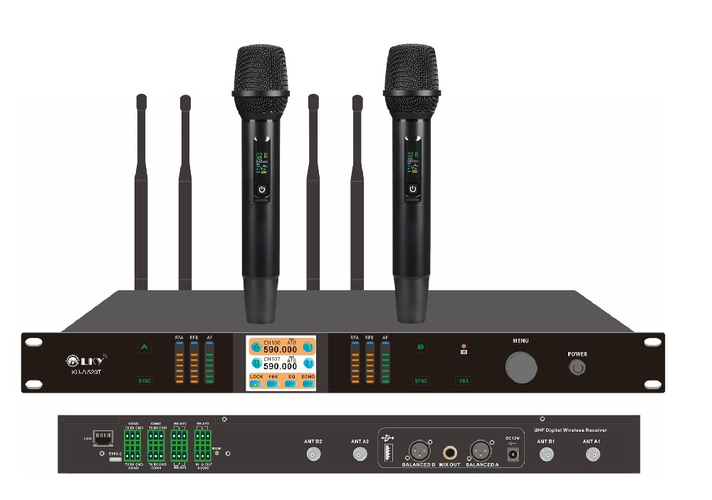 Ai真分集无线话筒带网络 KU-Ai520T